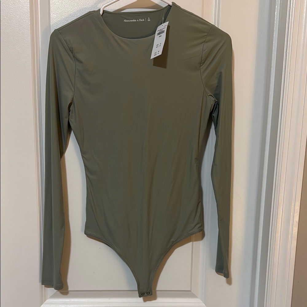 Abercrombie & Fitch Olive Green Bodysuit